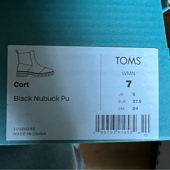 TOMS Cort Black Nubuck boots - Picture 8 of 8